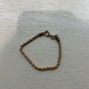 Gold Rope Chain Bracelet